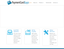Tablet Screenshot of paymentcardguys.com